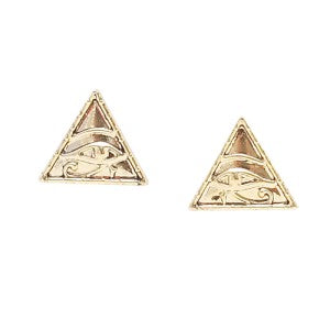 TRIANGLE EGYPTIAN EYES EARRING