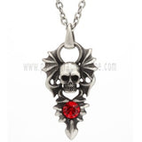 Winged Skull Necklace