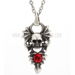 Winged Skull Necklace