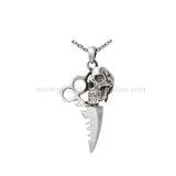 DAGGER SKULL NECKLACE C/60