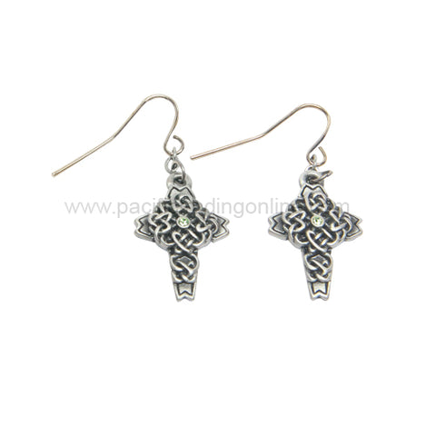 CELTIC CROSS EARRINGS C/60