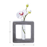 DISC-FLW ORG BUD VASE - LG SQUARE, C/12 MINIMUM OF 2