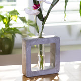DISC-FLW ORG BUD VASE - LG SQUARE, C/12 MINIMUM OF 2