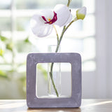 DISC-FLW ORG BUD VASE - LG SQUARE, C/12 MINIMUM OF 2