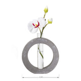 FLW ORG BUD VASE - LG CIRCLE, C/18