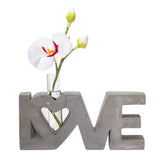 DISC-LOVE CEMENT BUD VASE, C/12 MINIMUM OF 2